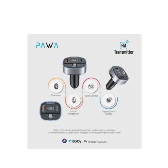 Pawa Fm Transimitter Car Charger 30W